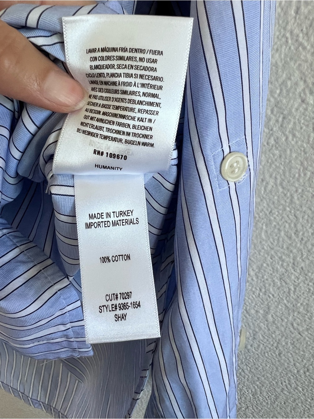 NWT Citizens of Humanity Women's Shay Shirt in Melissani Stripe Button Down - Picture 10 of 11